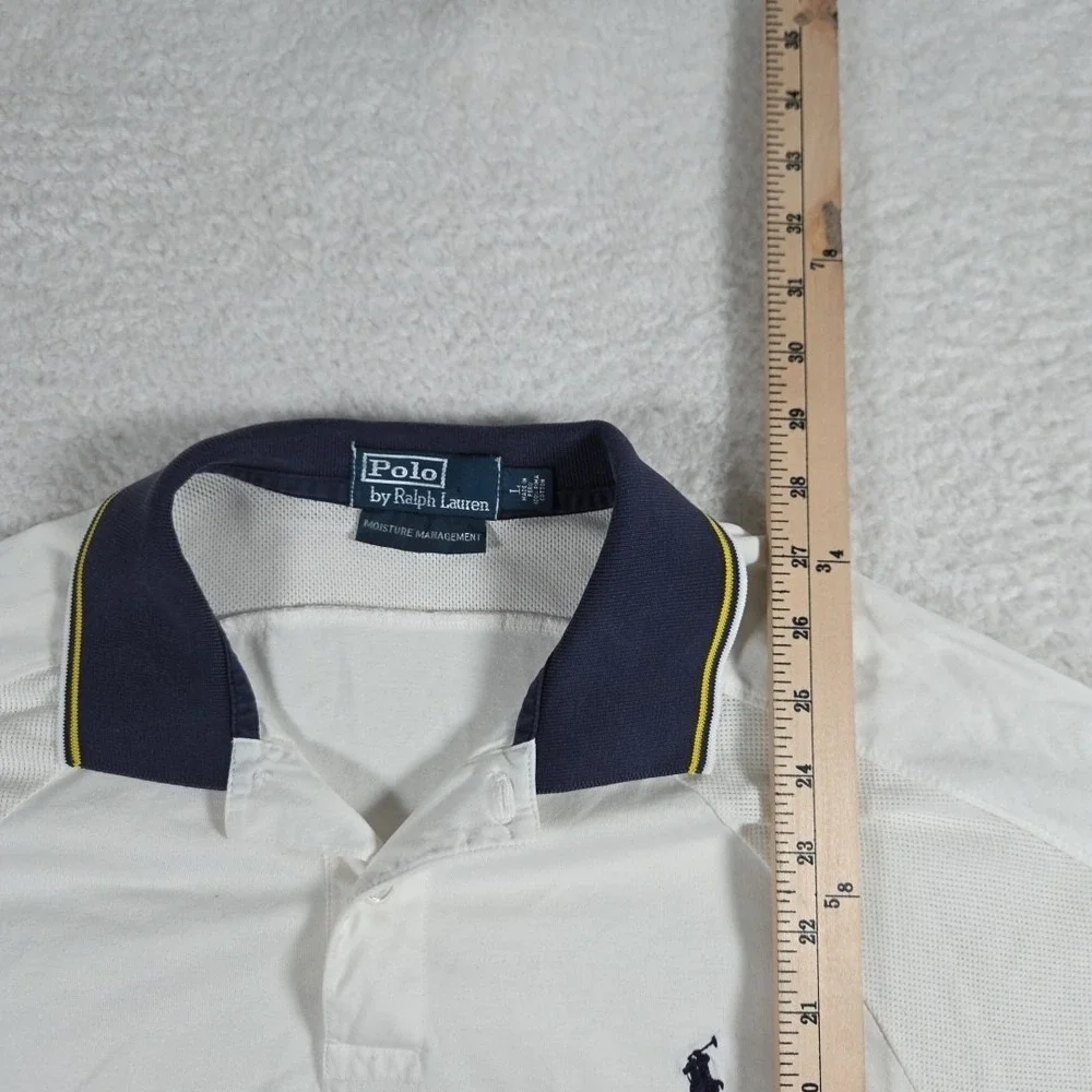 Polo Ralph Lauren Vintage Polo Men's Large‎ Moisture Management Vented